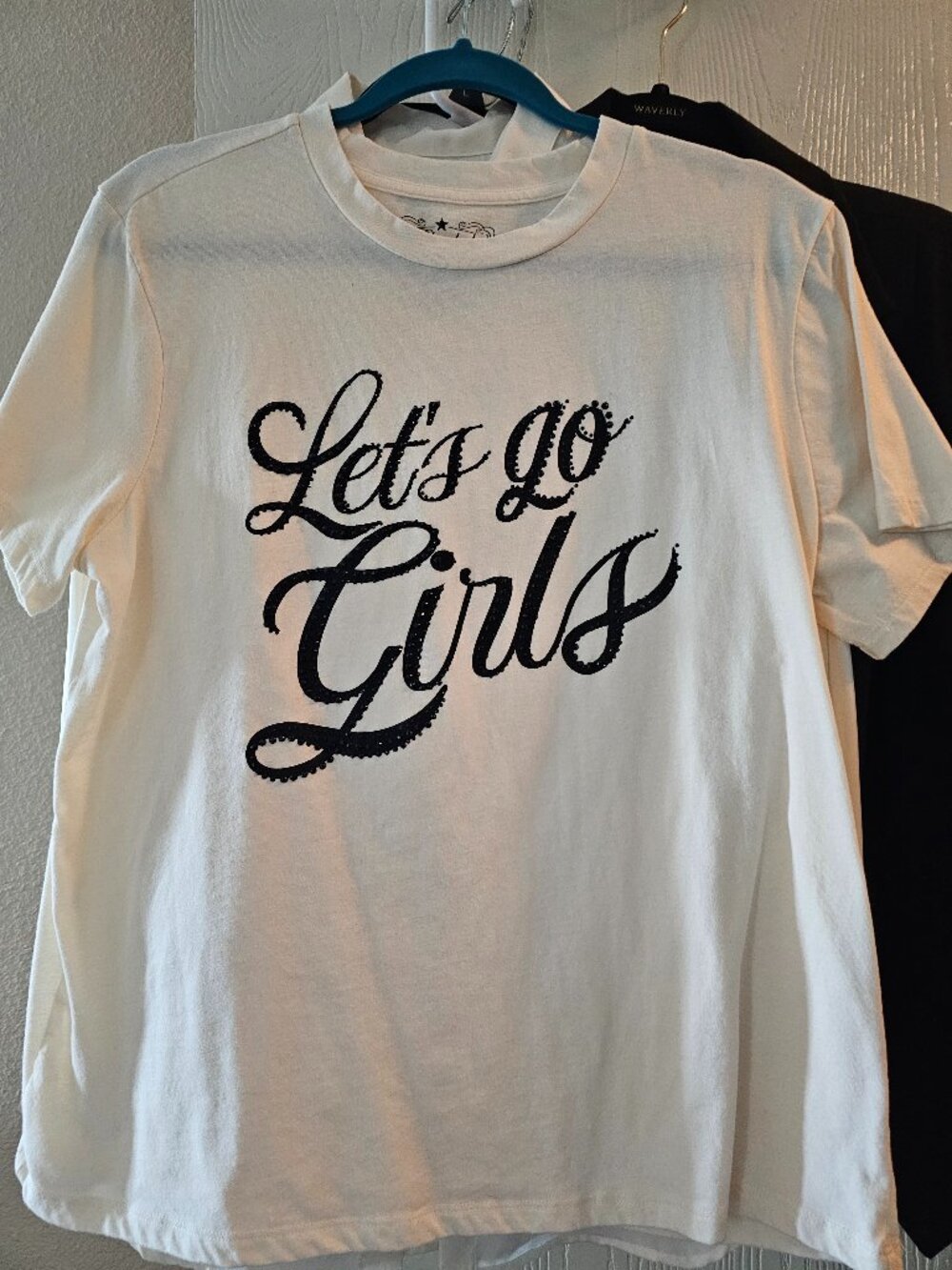 Blended Clothing Let’s Go Girls Graphic Tee White Black Size Small